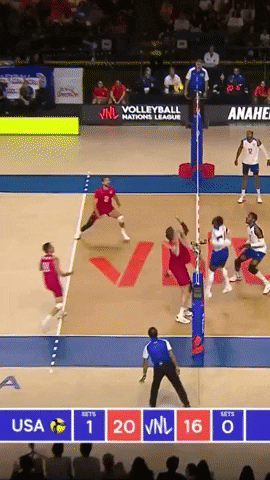 Smash American GIF by Volleyball World