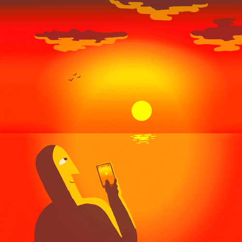 Artists On Tumblr Sunset GIF by gifnews