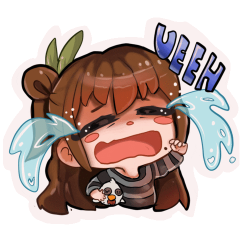 Sad Cry Sticker