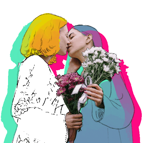 Flower Love Sticker by Deutsche Rentenversicherung Bund