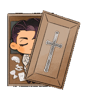 White Rose Cry Sticker