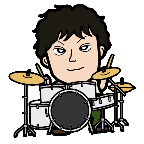 Drums ドラム Sticker