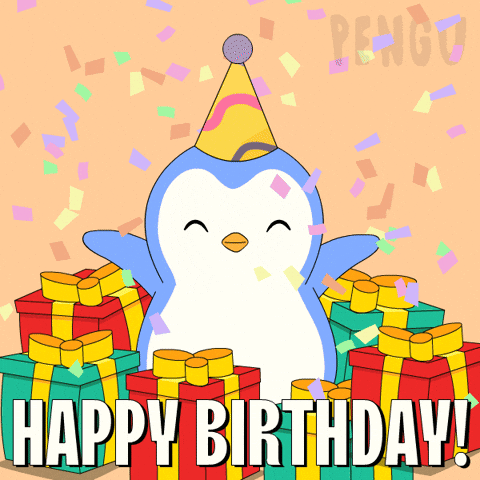Celebrate Happy Birthday GIF by Pudgy Penguins