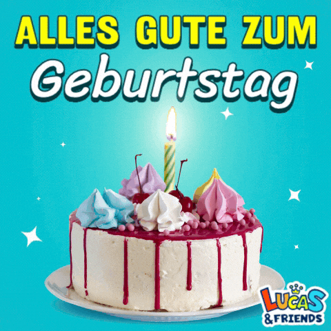 Happy Birthday GIF by Lucas and Friends by RV AppStudios