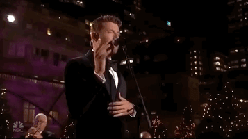 brett eldredge christmas in rockefeller 2018 GIF by NBC