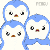 Scared Uh Oh GIF by Pudgy Penguins