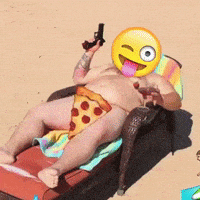 Palm Tree Art GIF by Anne Horel