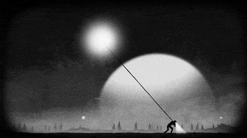 black and white loop GIF by A. L. Crego