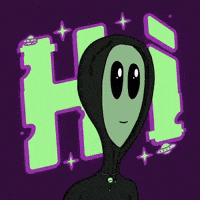 Wave Hello GIF by Lonely Aliens