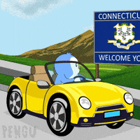 Travel Driving GIF by Pudgy Penguins