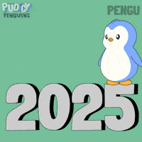 New Year Penguin GIF by Pudgy Penguins