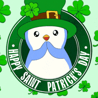 St Patricks Day Penguin GIF by Pudgy Penguins