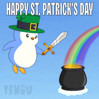 St Patricks Day Penguin GIF by Pudgy Penguins