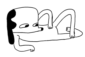 Black And White Dog GIF by Jason Clarke