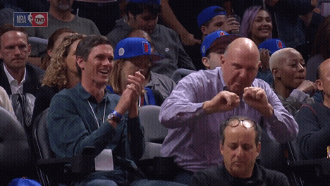 Steve Ballmer Wow GIF by LA Clippers