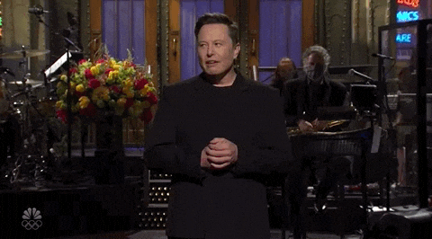 Elon Musk Shrug GIF by Saturday Night Live