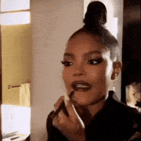 Black Woman Makeup GIF