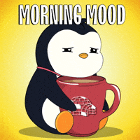 Tired Good Morning GIF by Pudgy Penguins