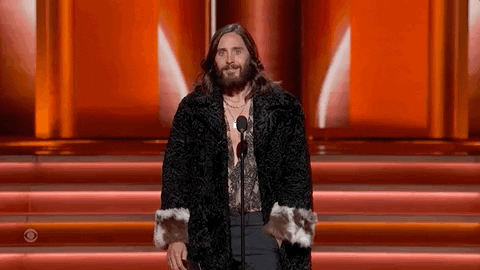 Giphy - Jared Leto Dad Joke GIF by Recording Academy / GRAMMYs