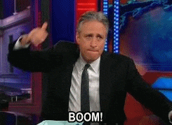 Giphy - The Daily Show Boom GIF
