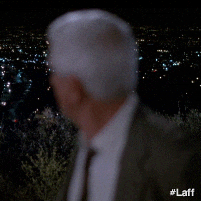 Giphy - Looking Naked Gun GIF by Laff