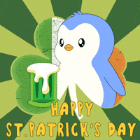 St Patricks Day Penguin GIF by Pudgy Penguins