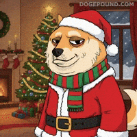 Tired Merry Christmas GIF by Doge Pound