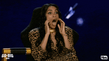 Shocked Rosario Dawson GIF by TBS Network