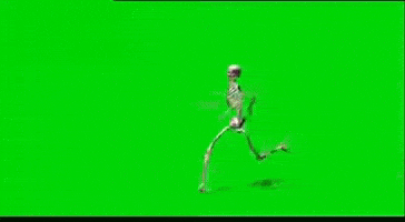 Skeleton Running GIF