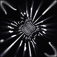 glow black and white GIF by Erica Anderson