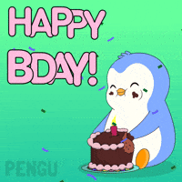 Happy Birthday GIF by Pudgy Penguins
