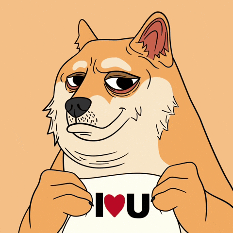 I Love You Hearts GIF by Doge Pound