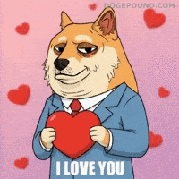 I Love You Hearts GIF by Doge Pound