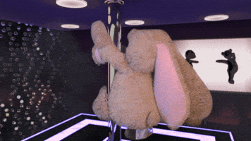 teddy bear dancing GIF by Zackary Rabbit