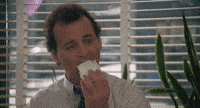 Bill Murray Eating GIF