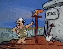 Punching Out Fred Flintstone GIF