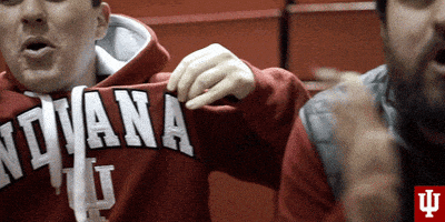 Yell College Sports GIF by Indiana Hoosiers