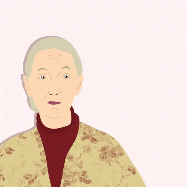 Jane Goodall Kiss GIF