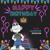 Happy Birthday GIF by Zhot