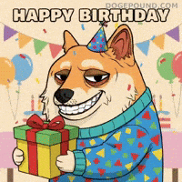 Happy Birthday Smiling GIF by Doge Pound