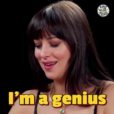 Bragging Dakota Johnson GIF