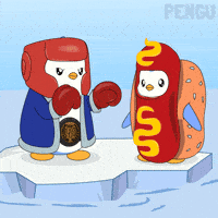 Fight Knockout GIF by Pudgy Penguins