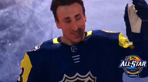 Ice Hockey Kiss GIF