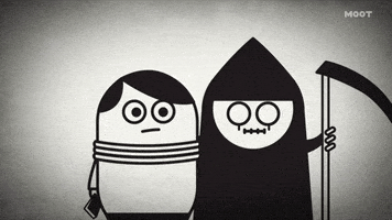 tired grim reaper GIF by MOOT