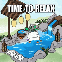 Stressed Hot Tub GIF by Magic Eden