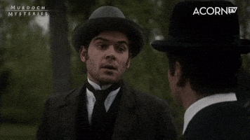 Murdoch Mysteries Reaction GIF by Acorn TV