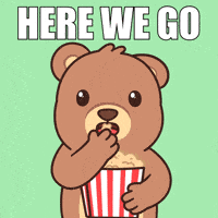 Teddy Bear Popcorn GIF by BEARISH