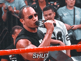 The Rock Shut Up GIF