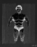 black and white gif artist GIF by Brandon Muir