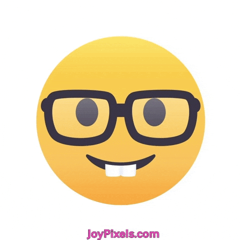Giphy - face nerd GIF by JoyPixels